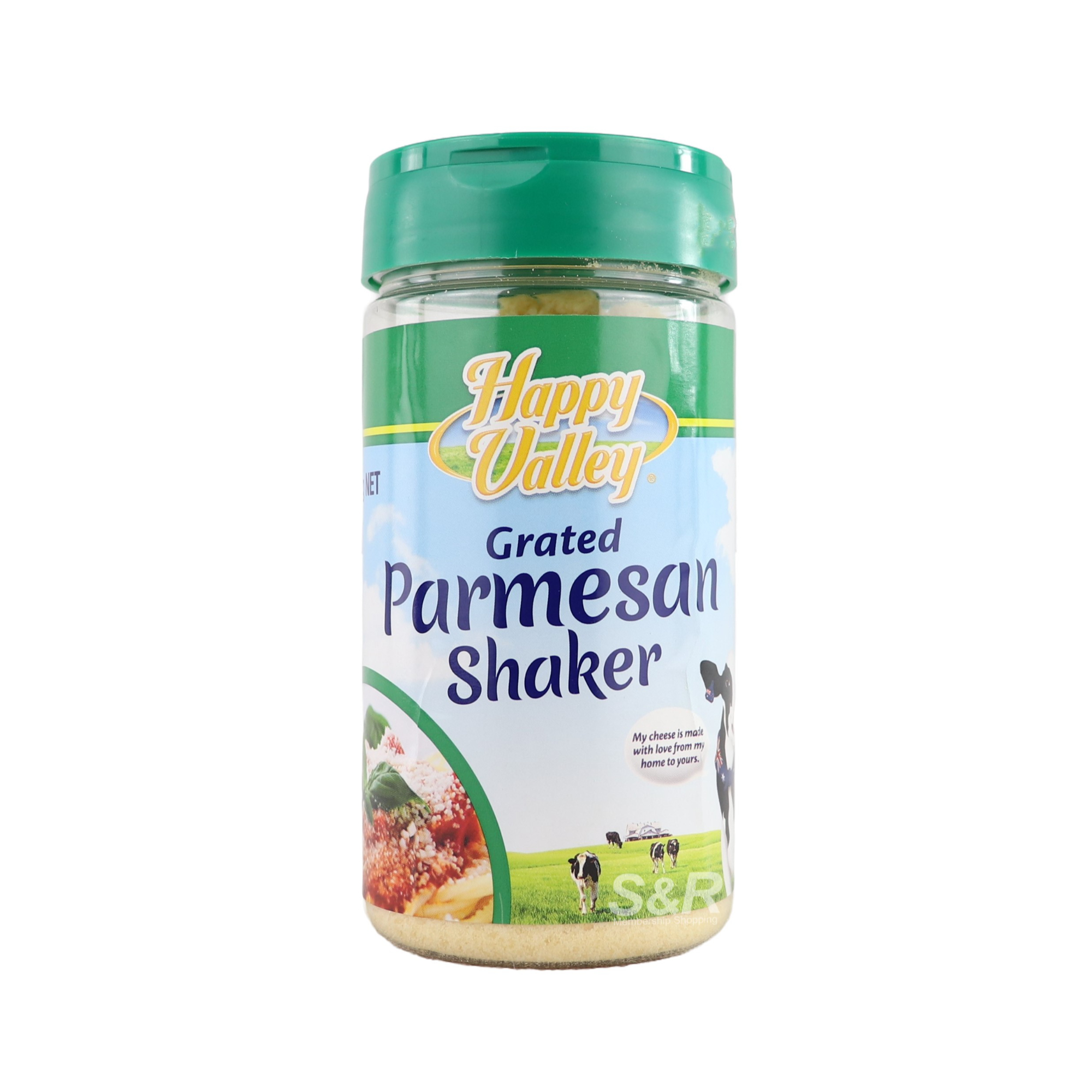 Happy Valley Grated Parmesan Shaker 250g Happy Valley Grated Parmesan Shaker 250g